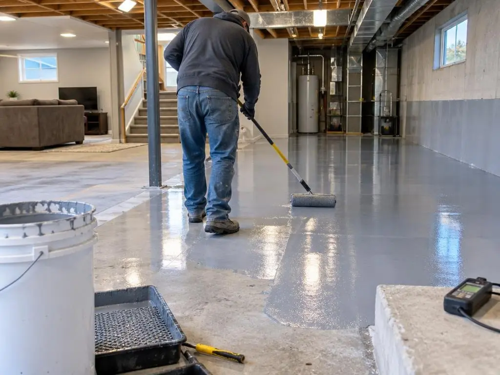 Basement Floor Epoxy in Sioux Falls, SD